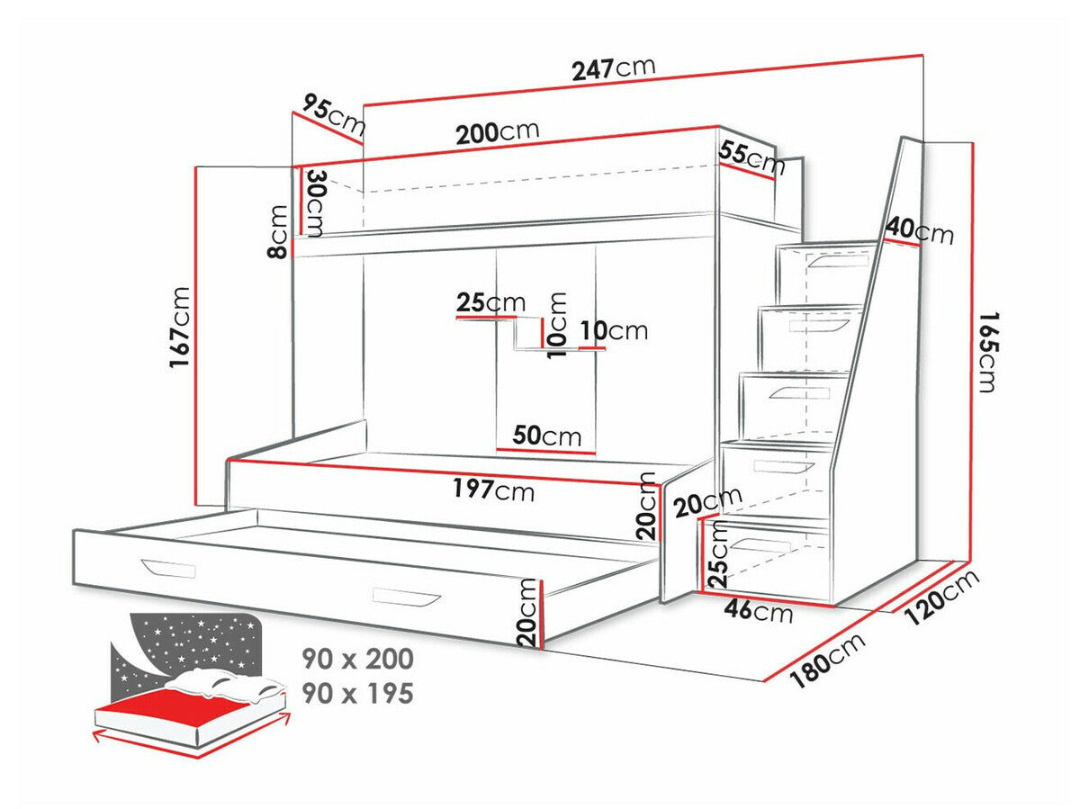 Divstāvu gulta 477458