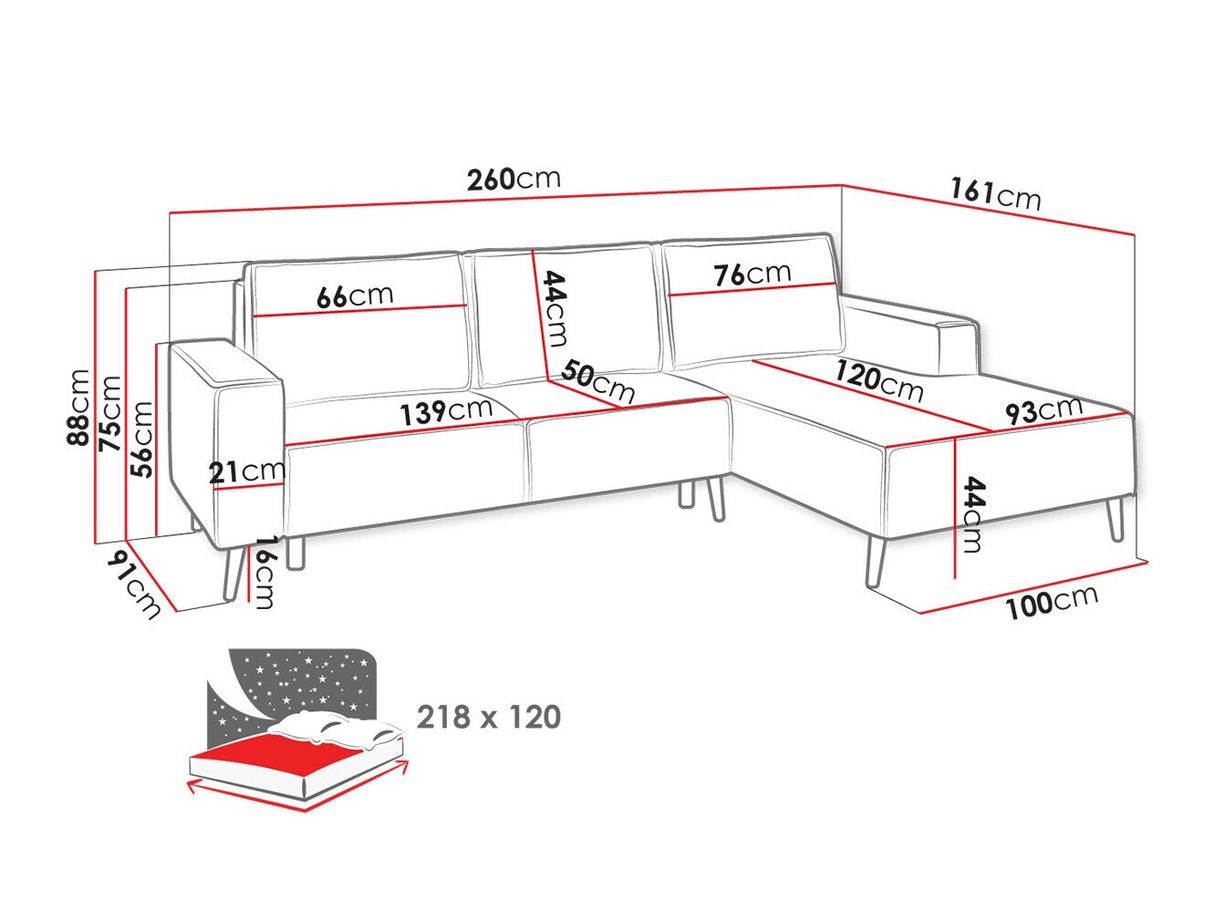 Stūra dīvāns 490037