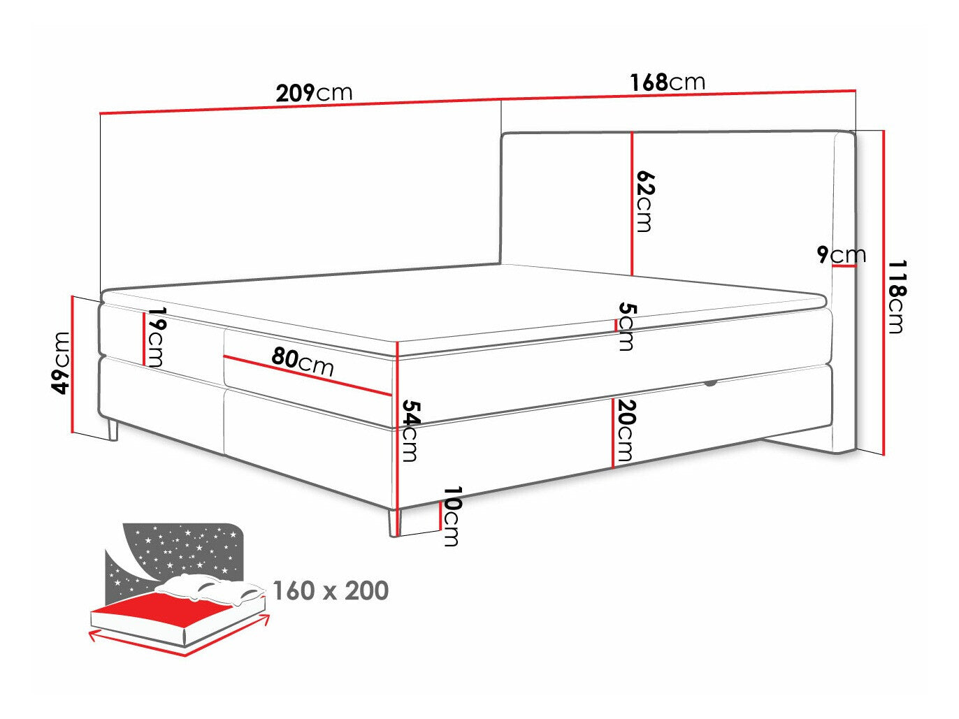 Kontinentālā gulta 493984