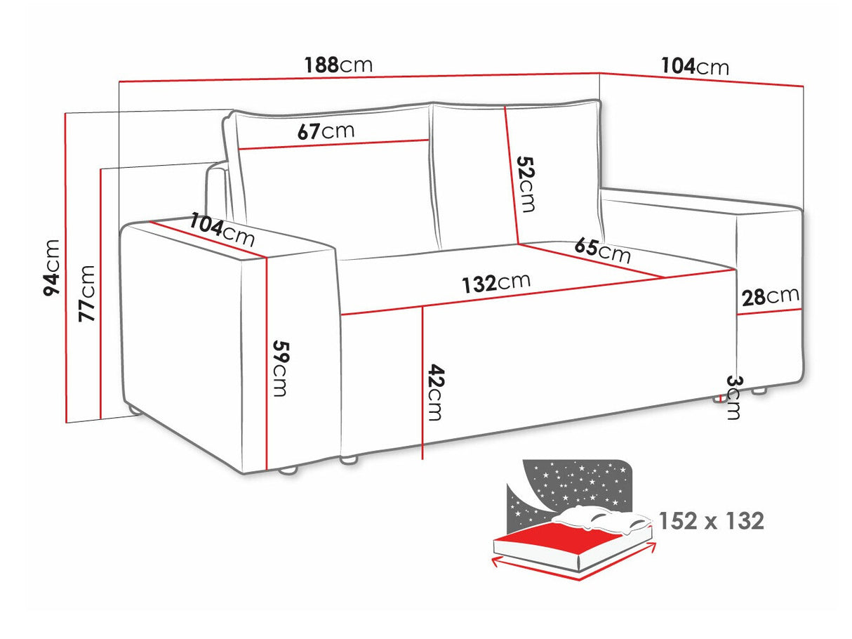 Dīvāns gulta 495170