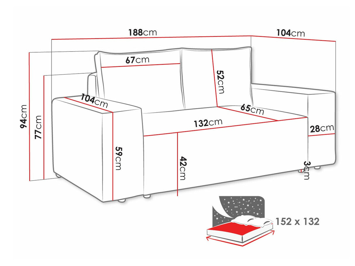 Dīvāns gulta 495170