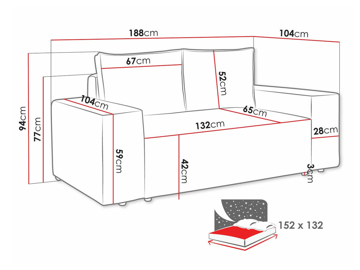 Dīvāns gulta 495170