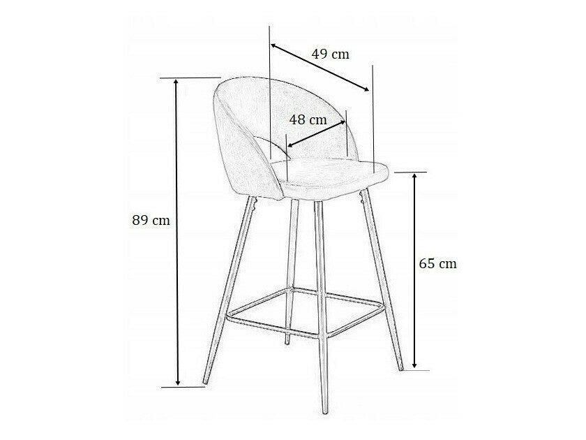 Zemais bāra krēsls 240932