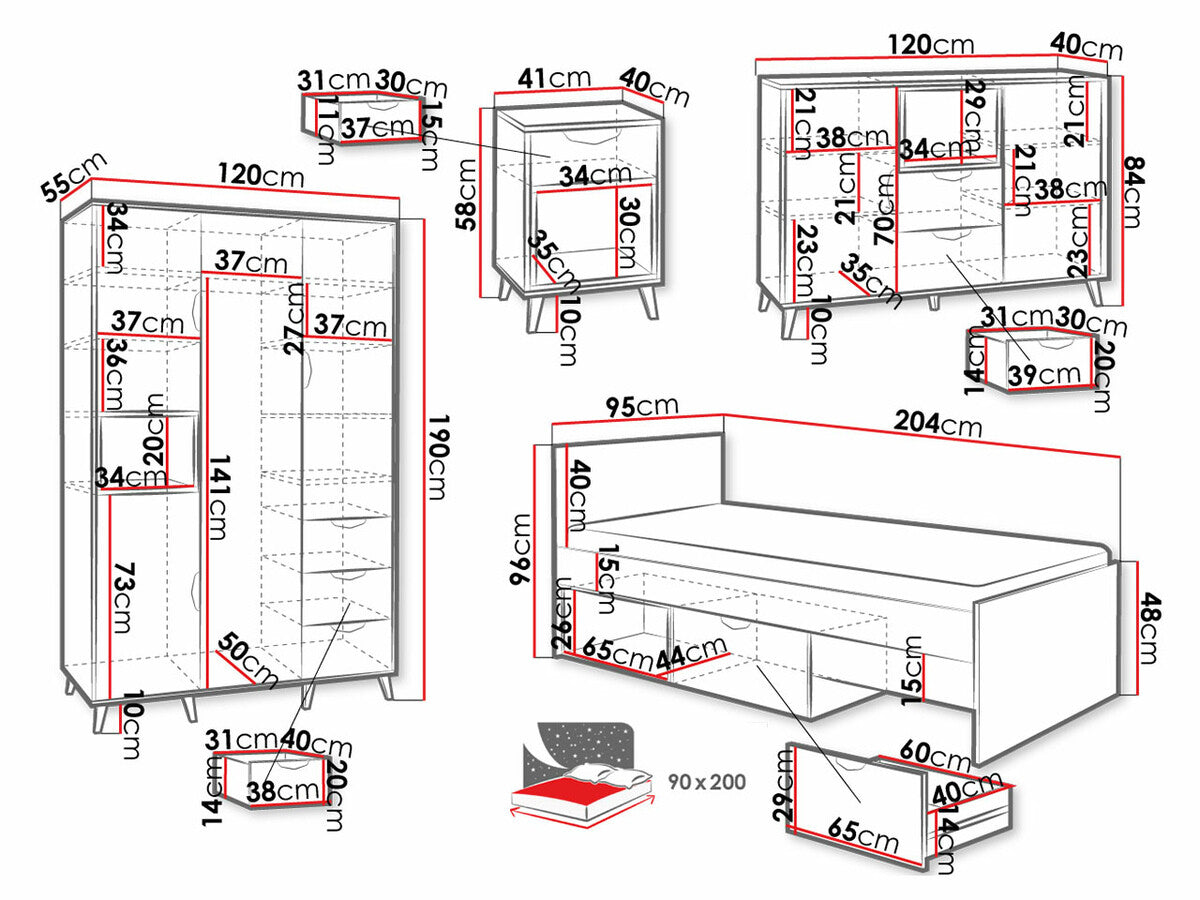 Mēbeļu komplekts 446028