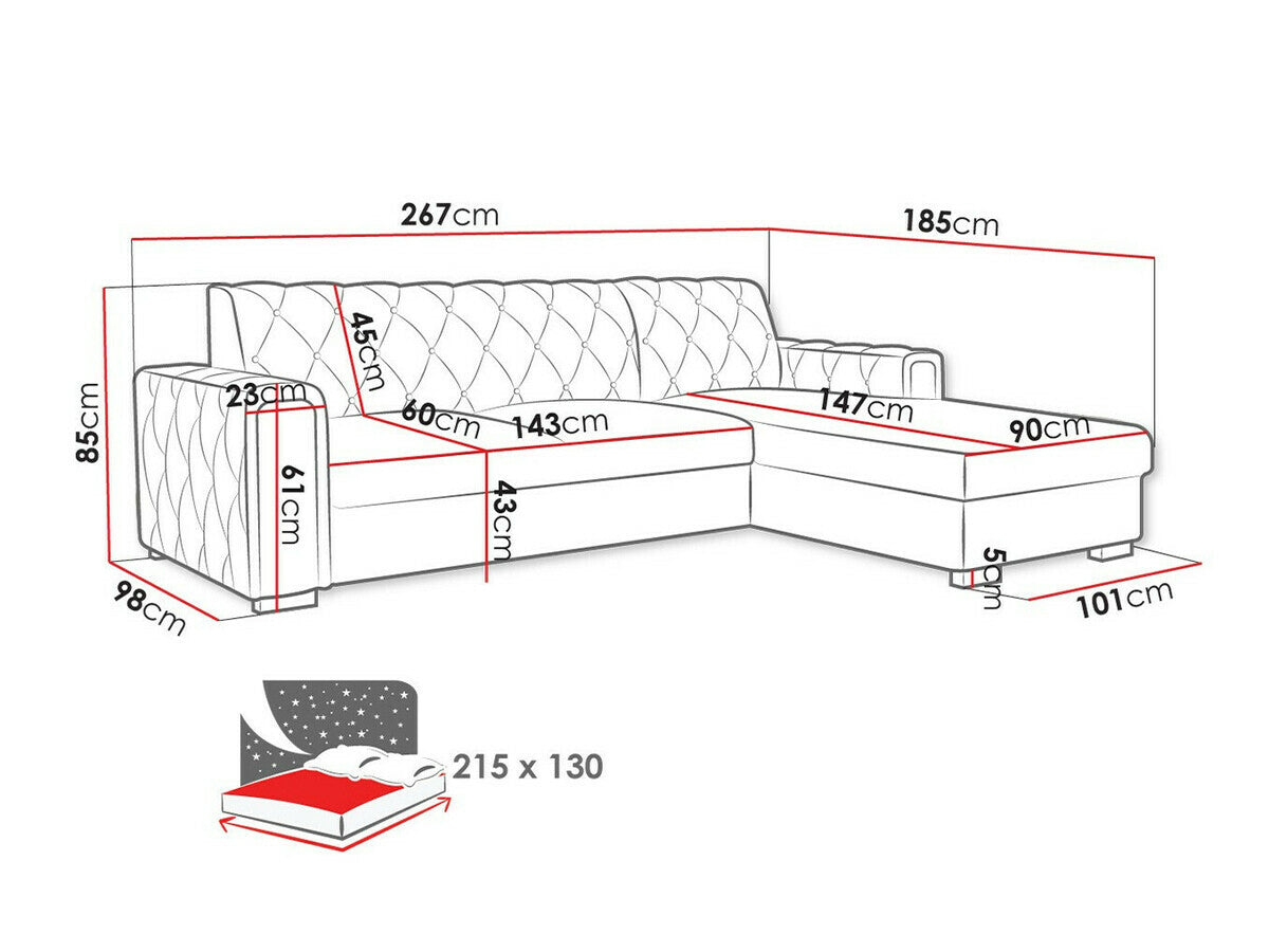 Stūra dīvāns 498790