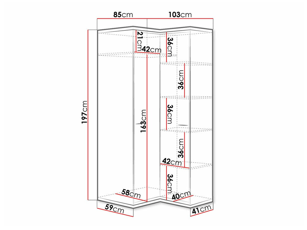 Stūra skapis 229434