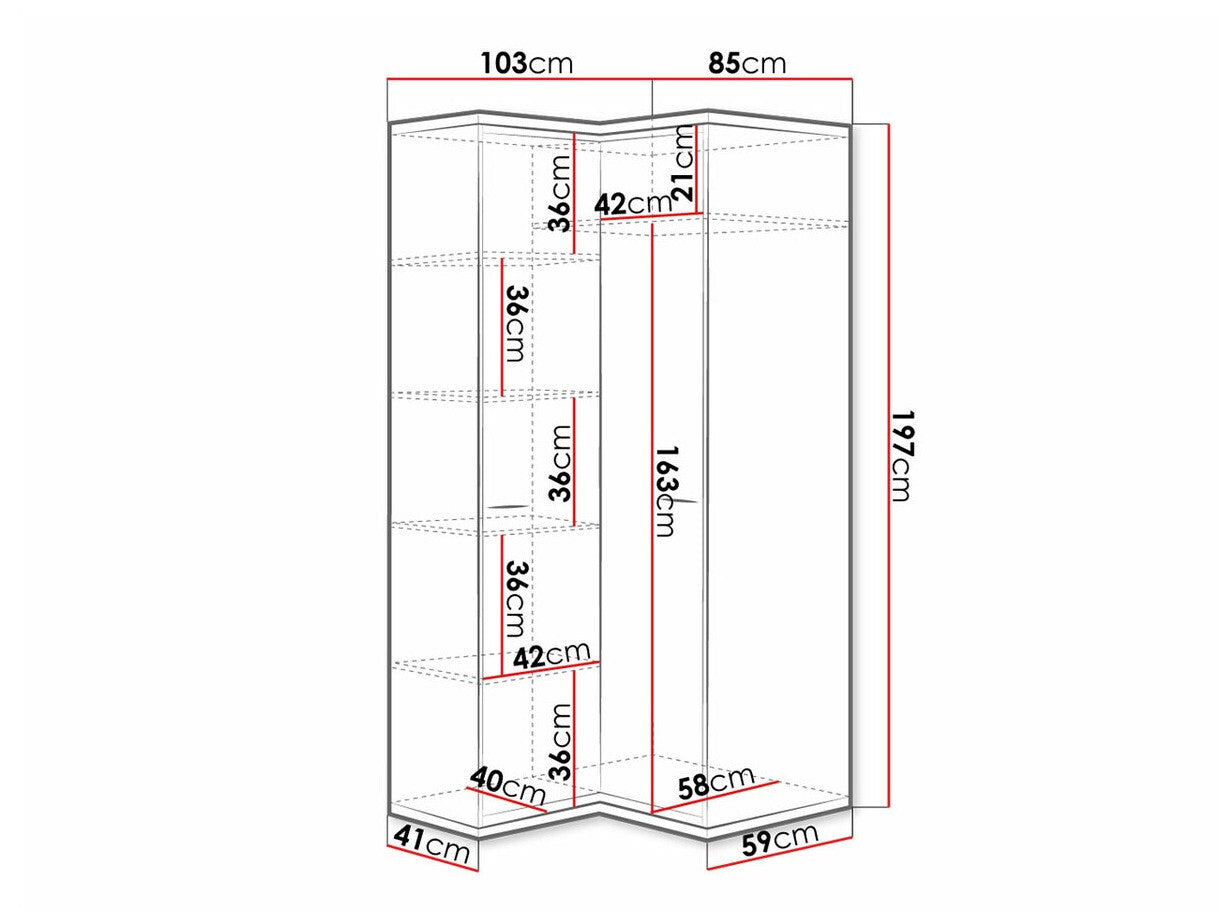 Stūra skapis 229434