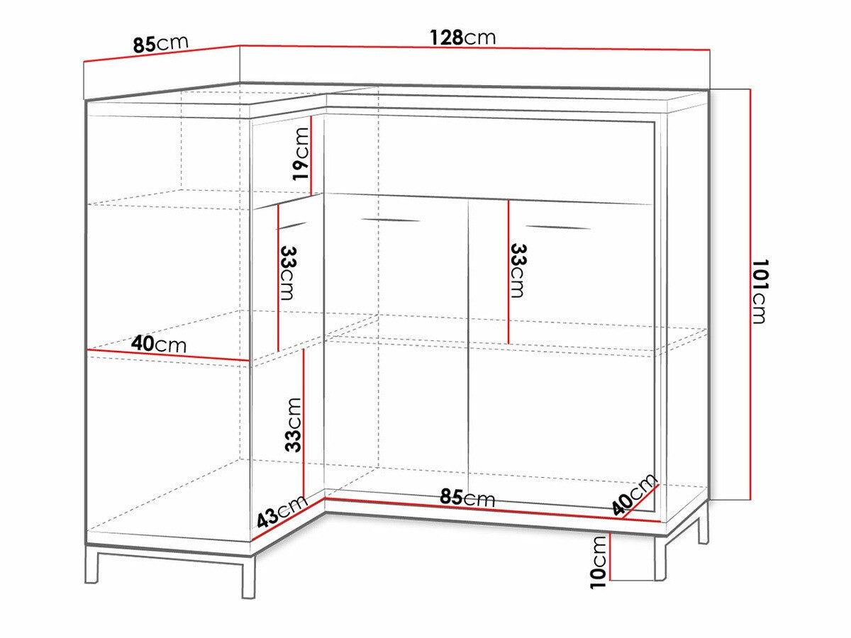 Stūra kumode 470423