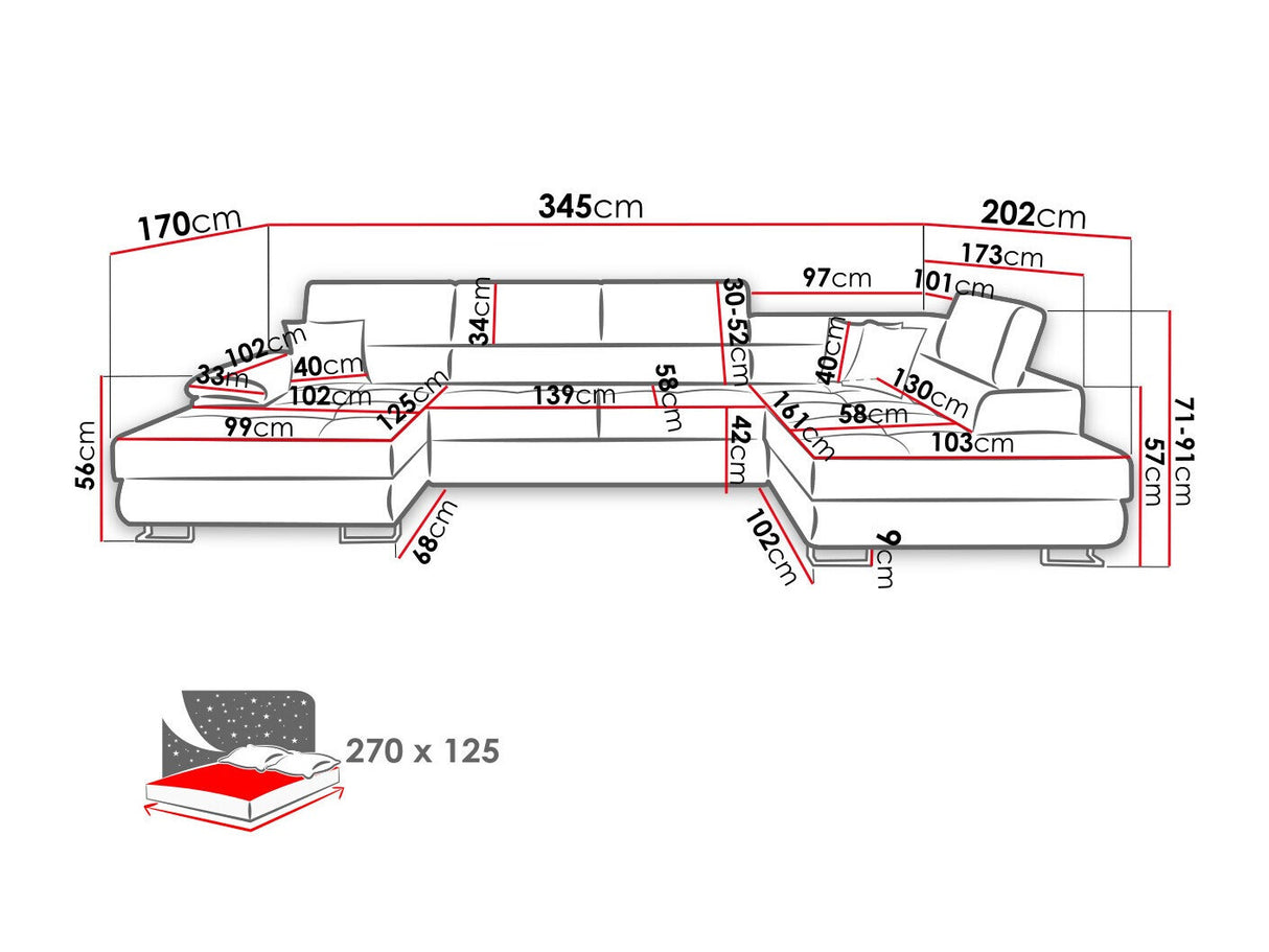Stūra dīvāns 501760