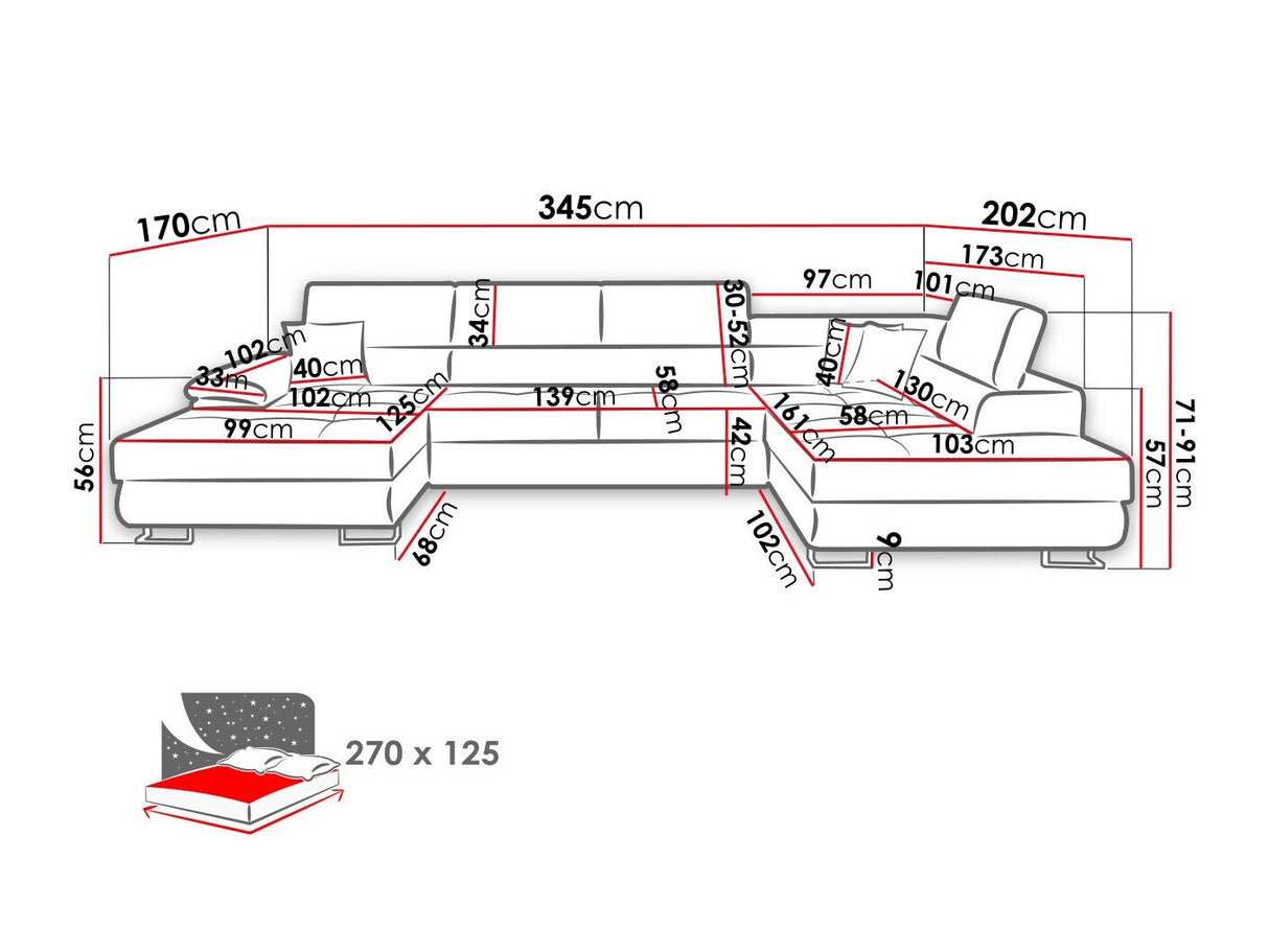 Stūra dīvāns 501760