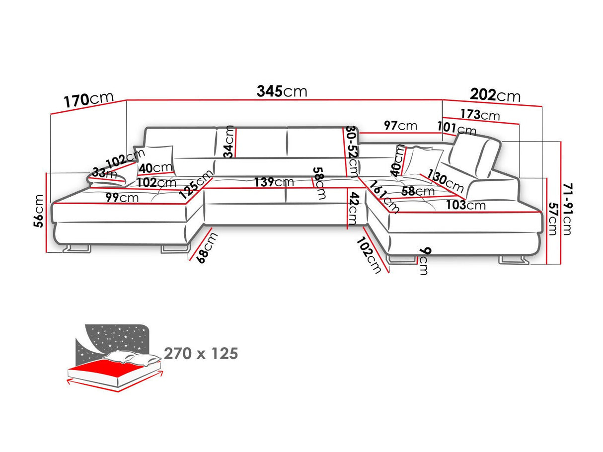 Stūra dīvāns 501760