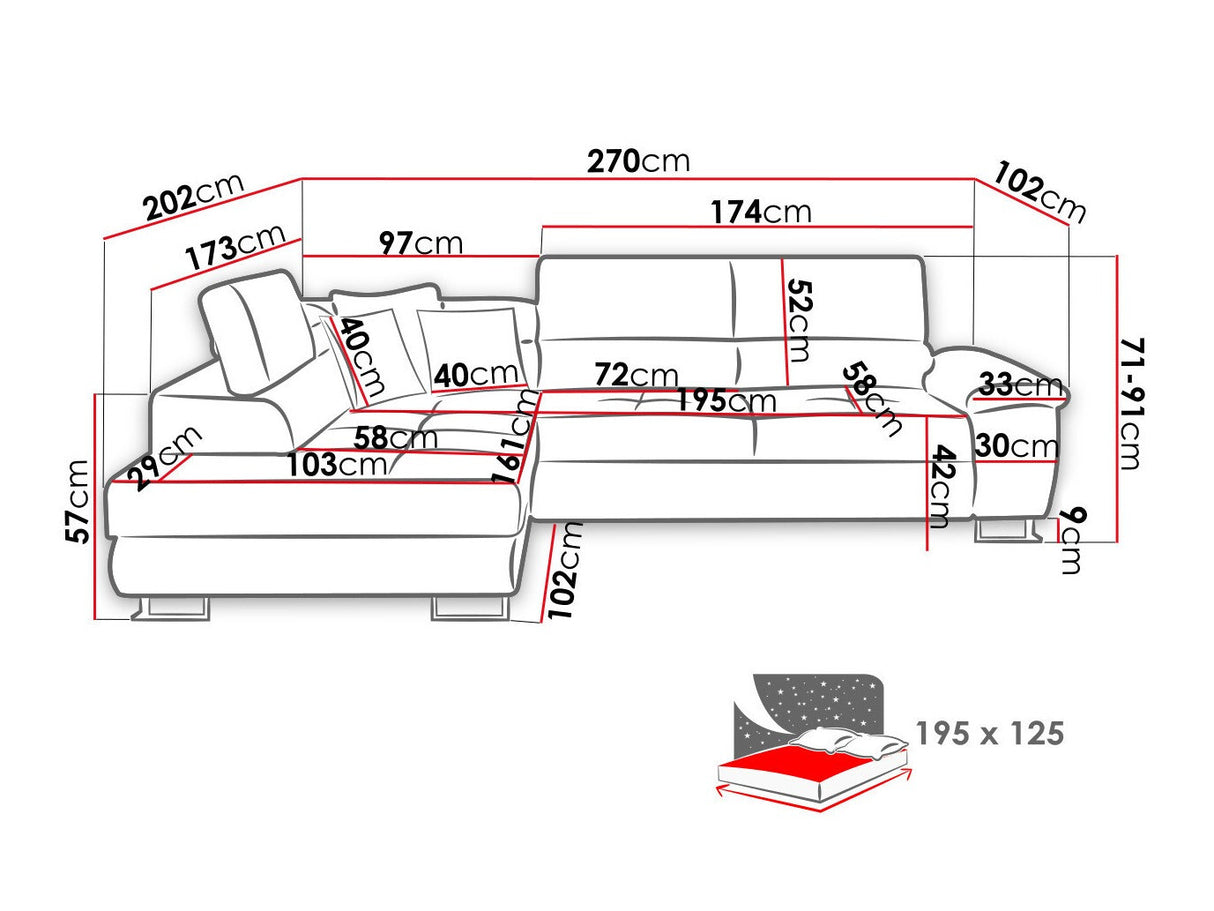 Stūra dīvāns 501797