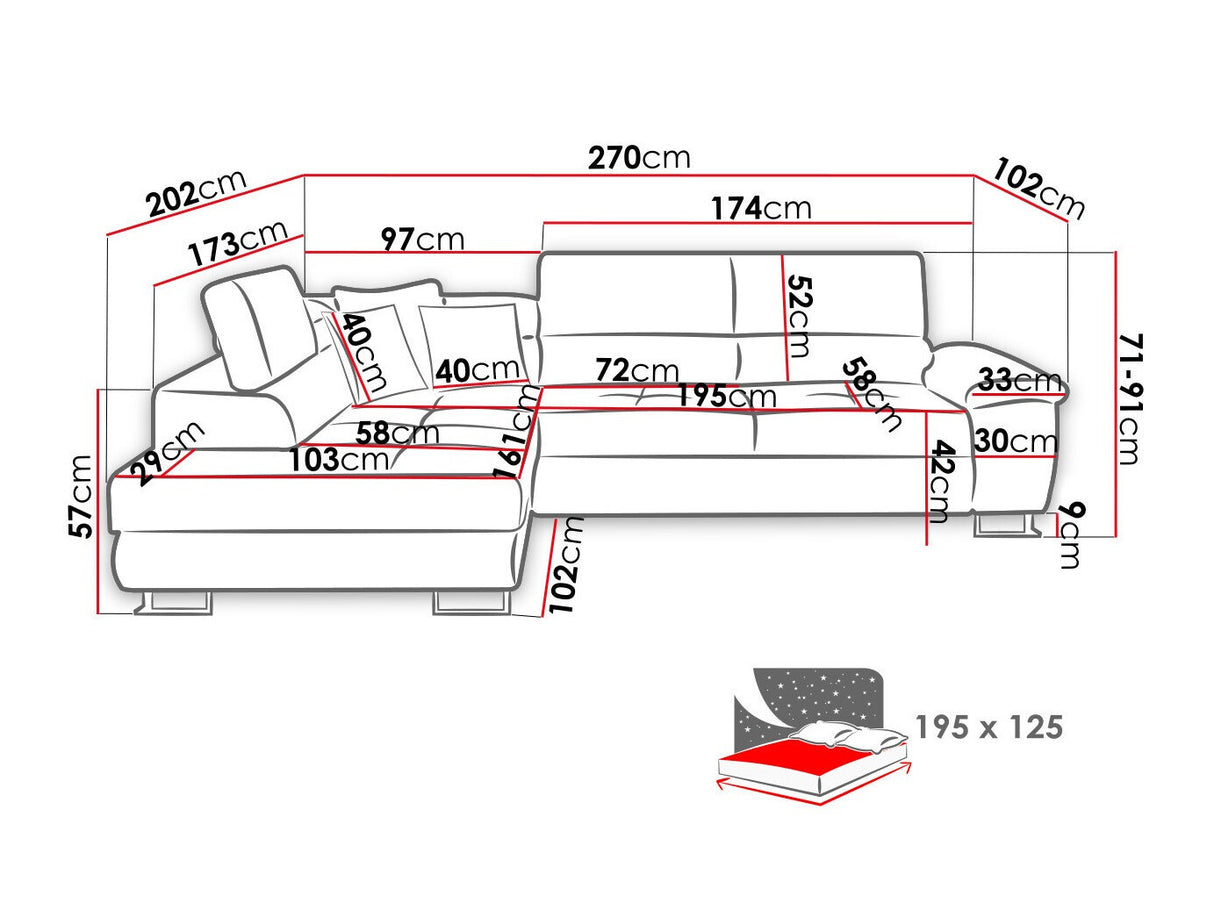 Stūra dīvāns 501797