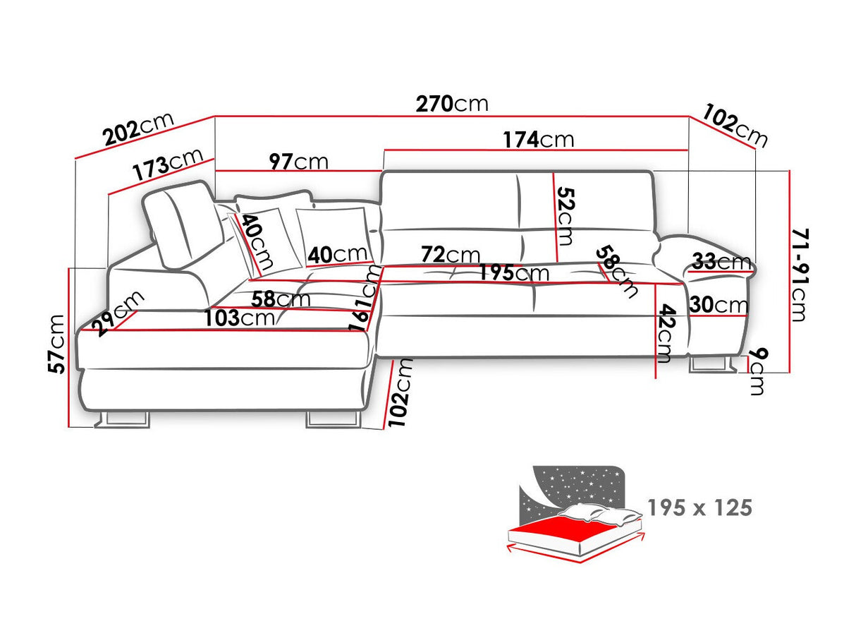 Stūra dīvāns 501797