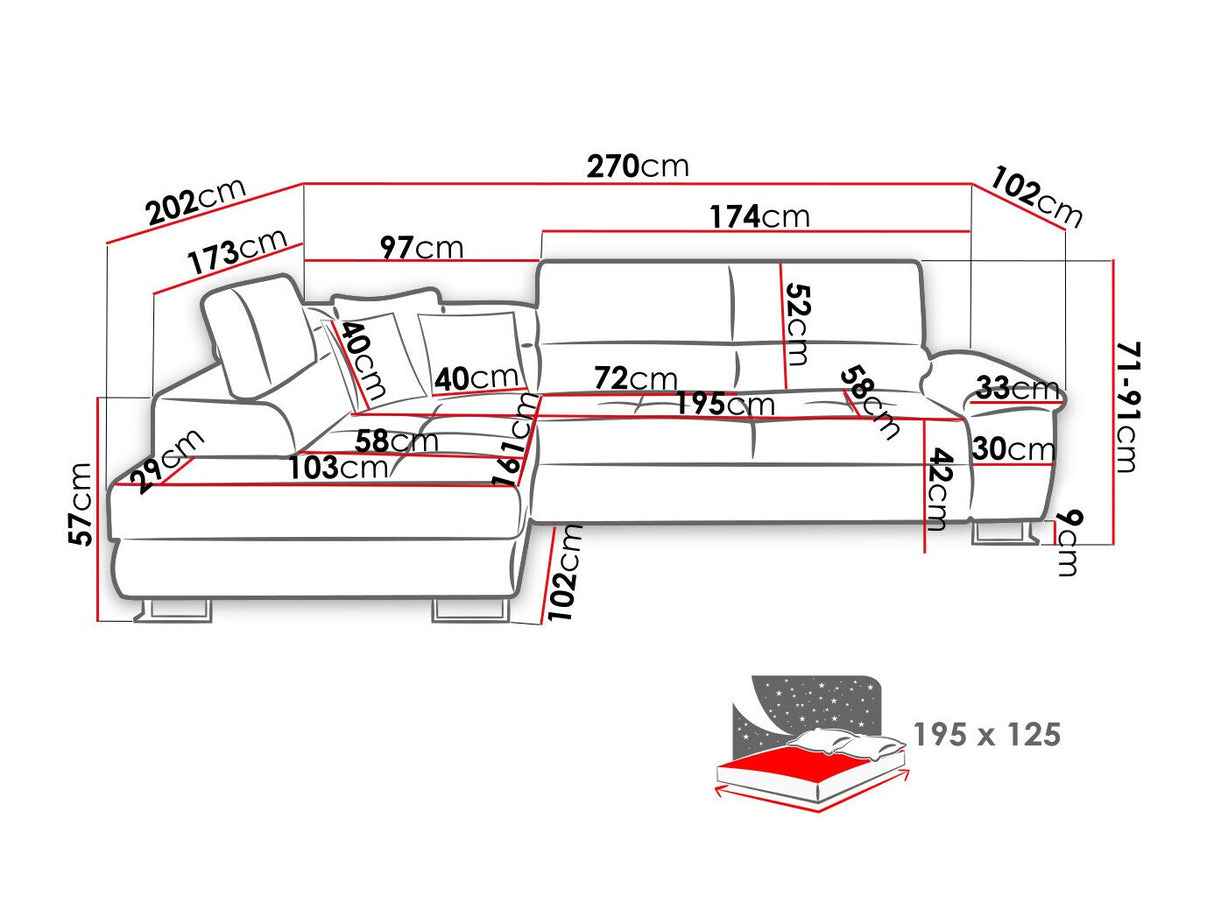 Stūra dīvāns 501797
