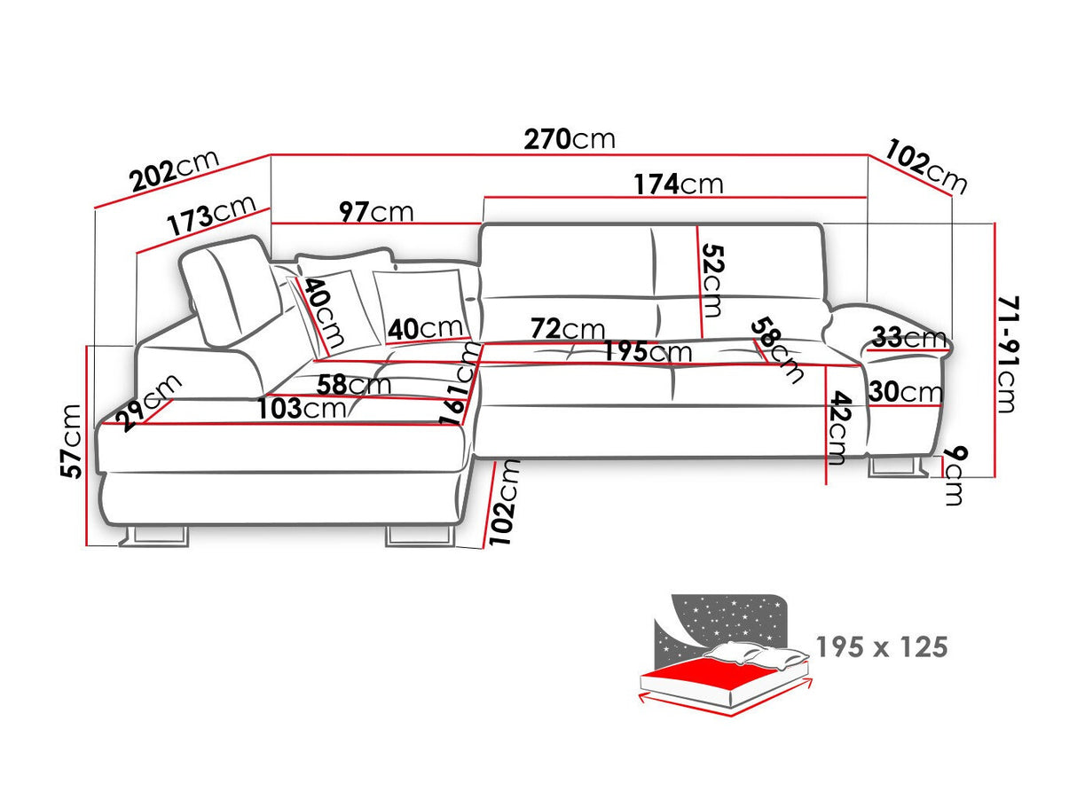 Stūra dīvāns 501797
