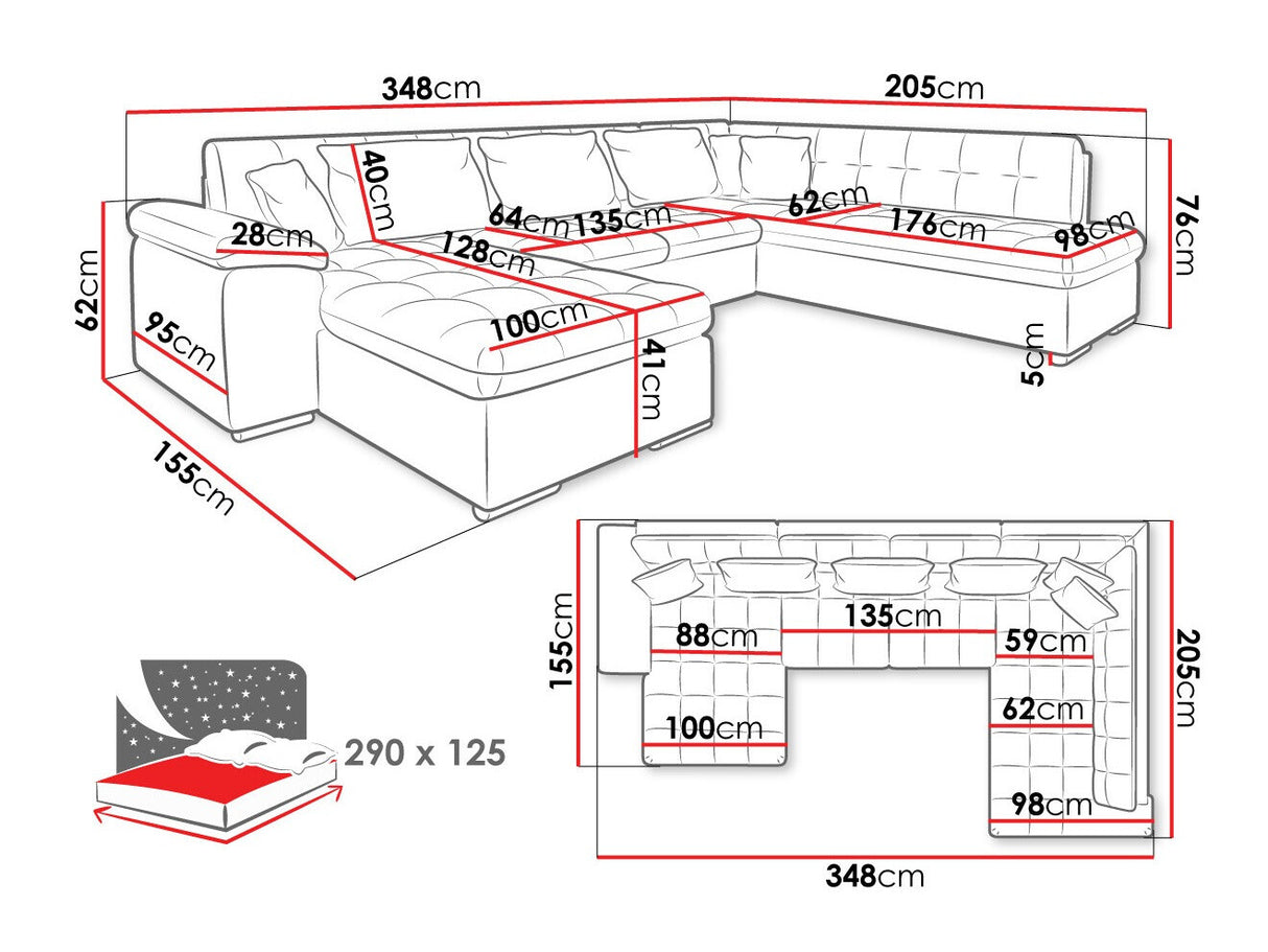 Stūra dīvāns 63897