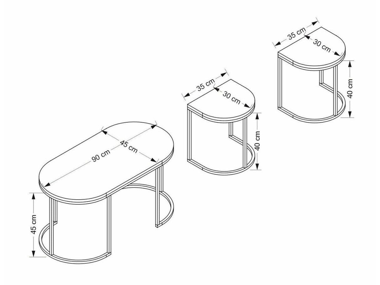 Žurnālu galdiņu komplekts 504805
