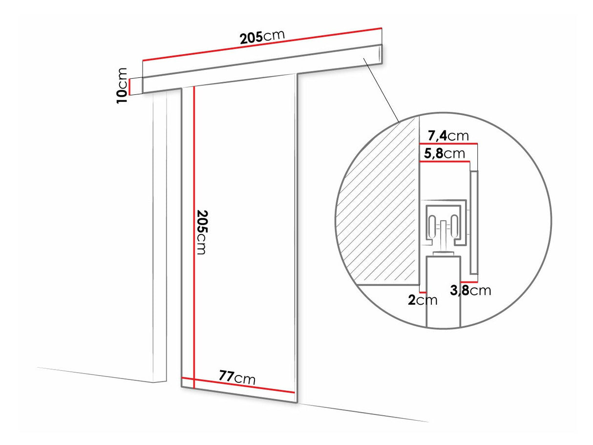 Bīdāmās durvis 505075