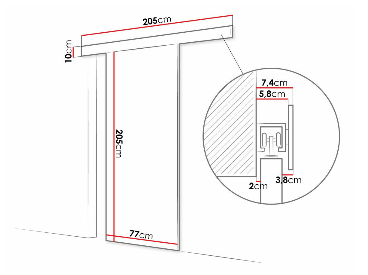 Bīdāmās durvis 505100