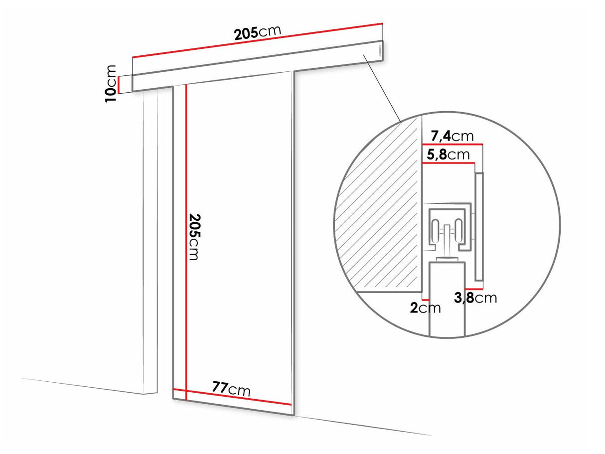 Bīdāmās durvis 505100