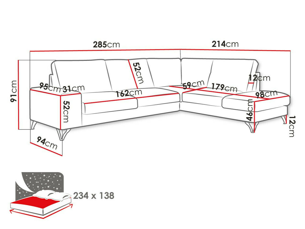Stūra dīvāns 117440