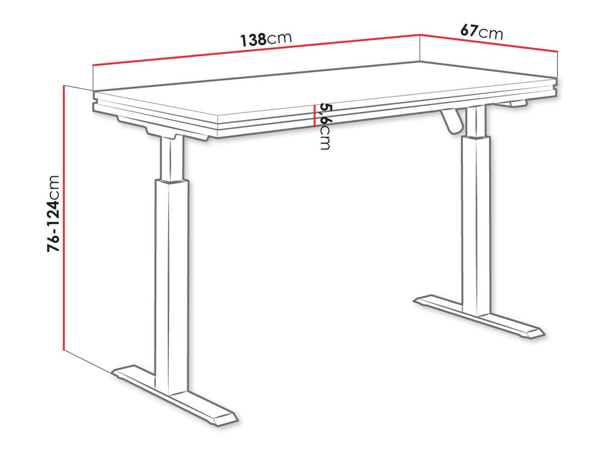 Rakstāmgalds ar regulējamu augstumu 508486