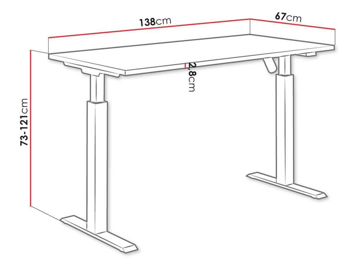 Rakstāmgalds ar regulējamu augstumu 508501