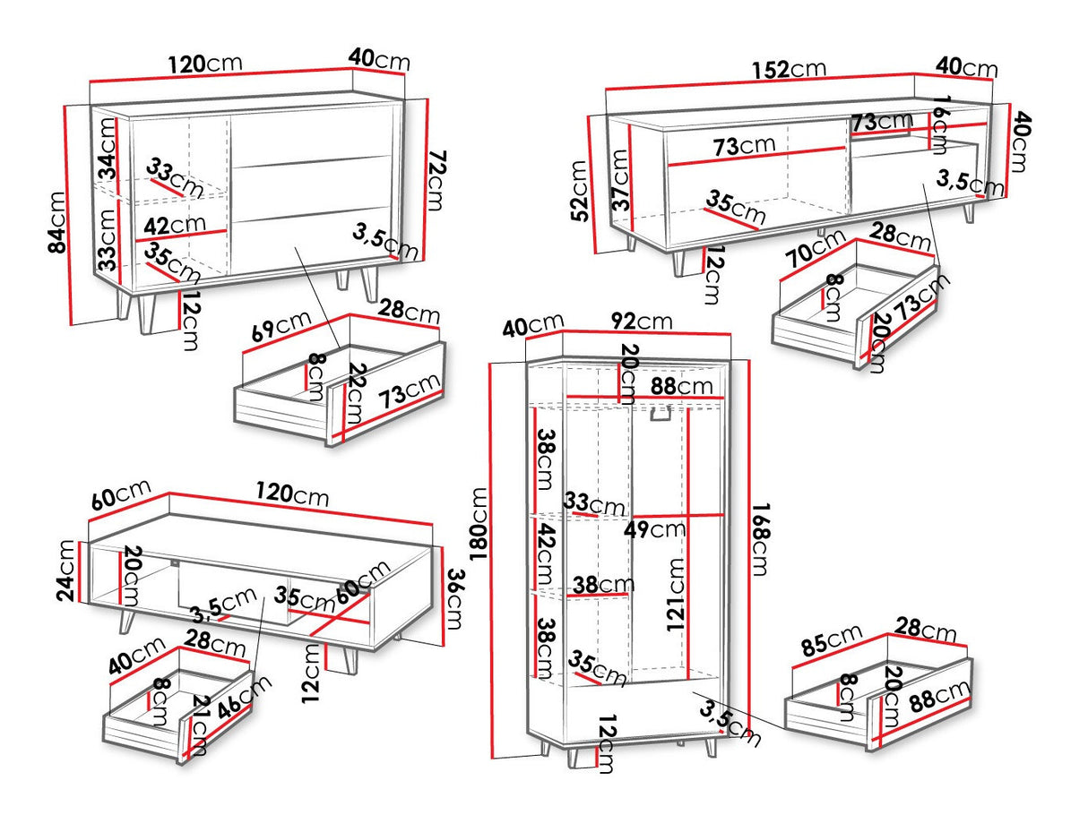 Viesistabas komplekts 513160