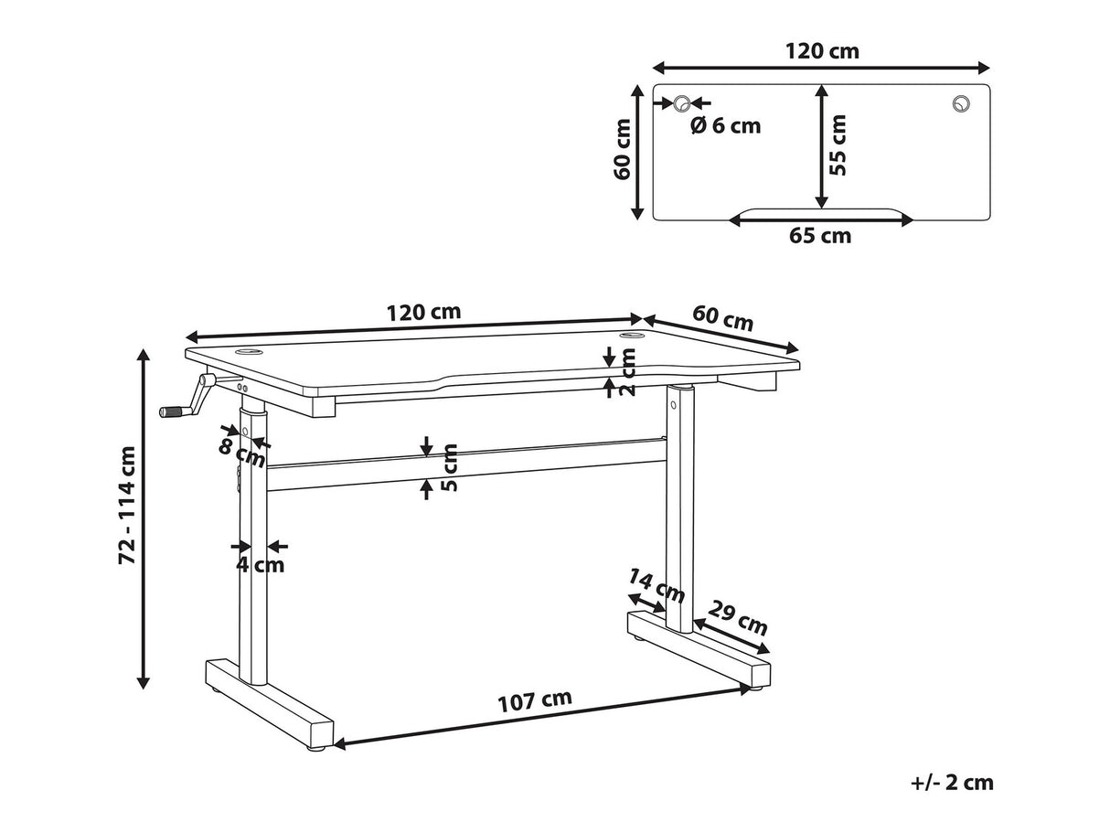 Rakstāmgalds ar regulējamu augstumu 514034