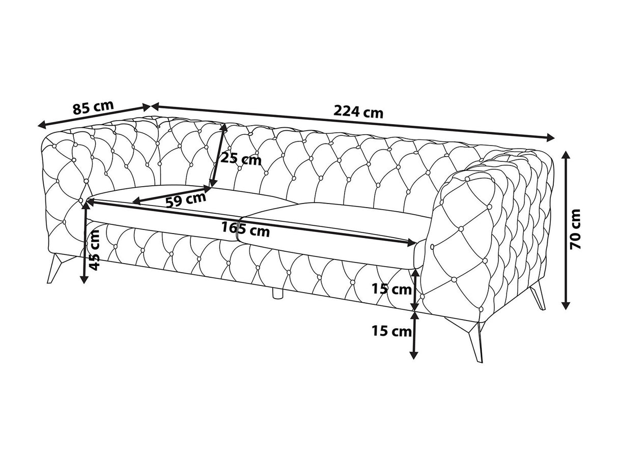 Chesterfield dīvāns 514085