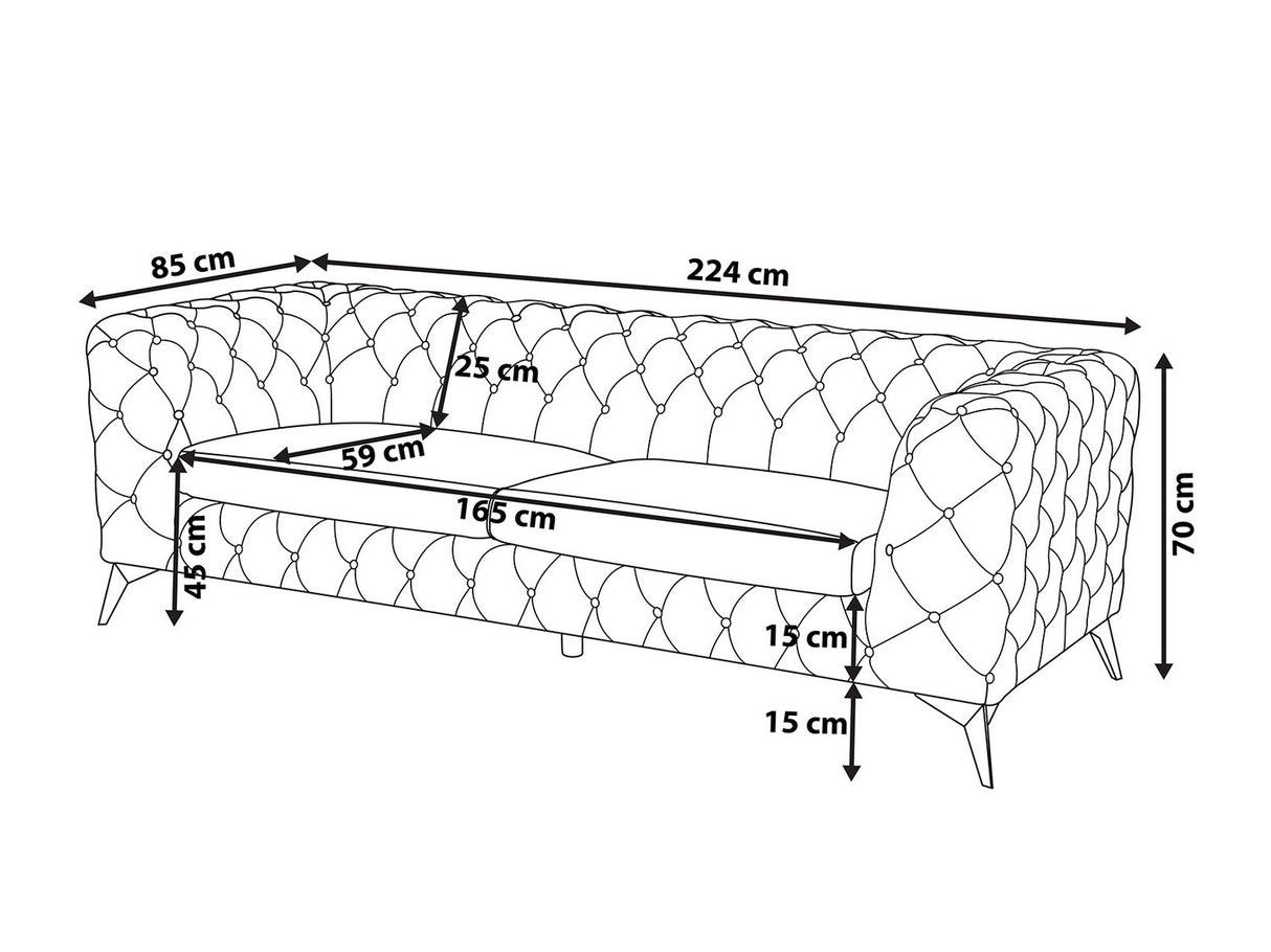 Chesterfield dīvāns 514085