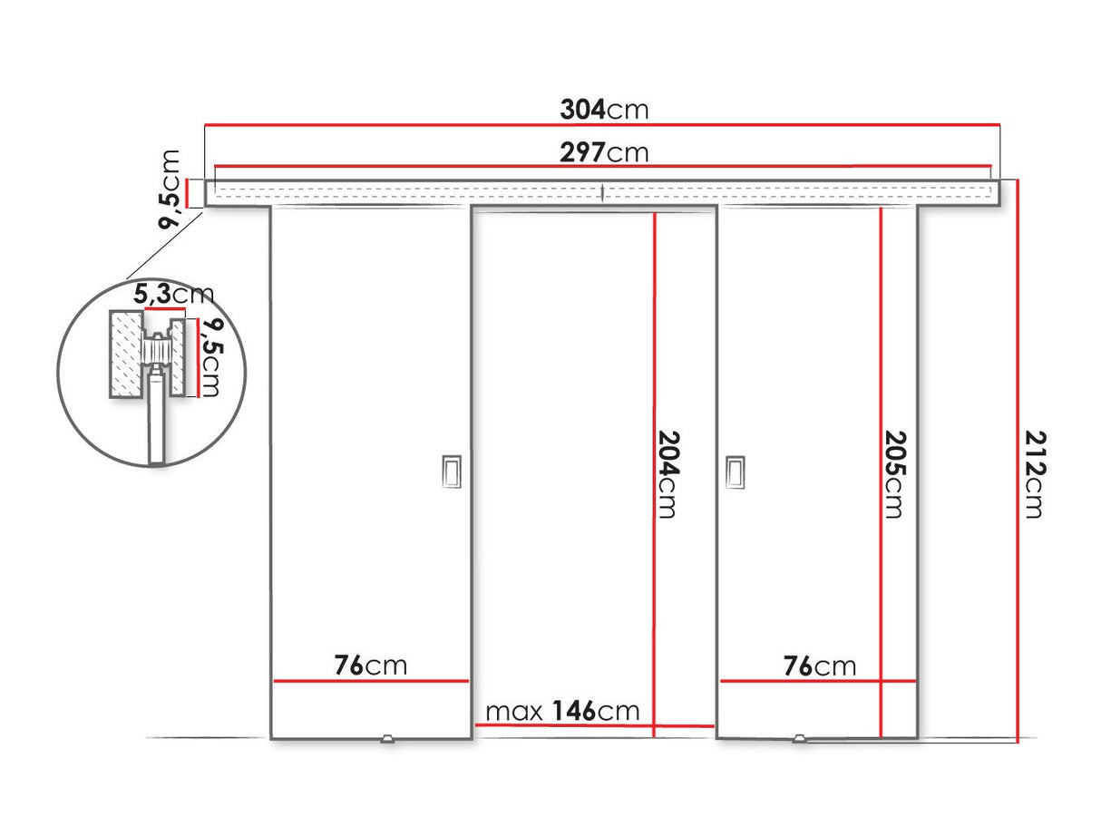 Bīdāmās durvis 515047