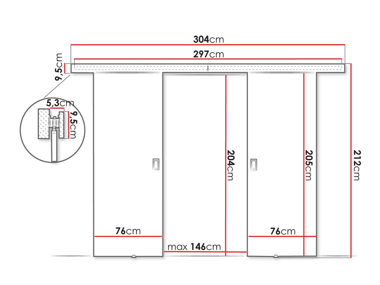 Bīdāmās durvis 515047