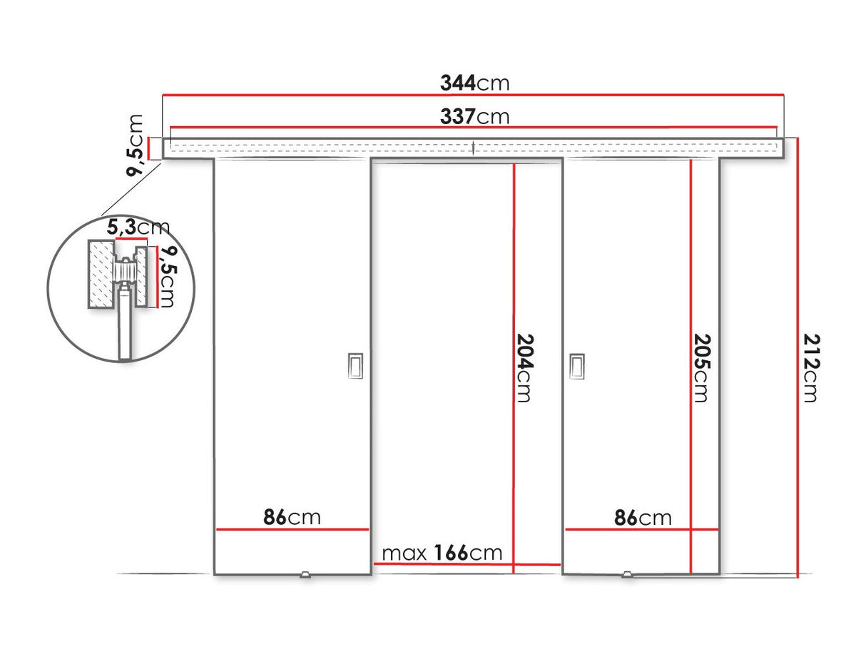 Bīdāmās durvis 515062