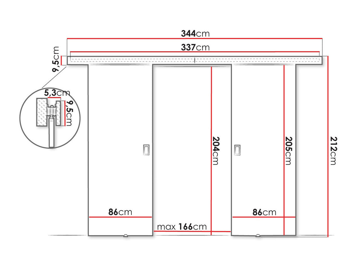 Bīdāmās durvis 515062