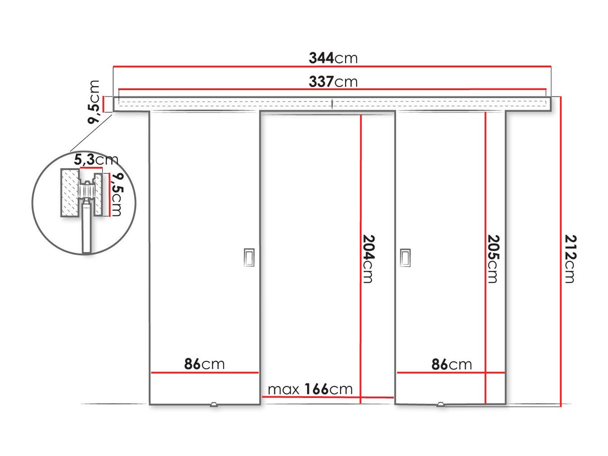 Bīdāmās durvis 515062