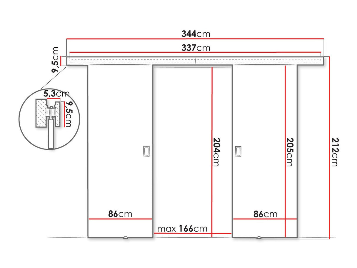 Bīdāmās durvis 515062