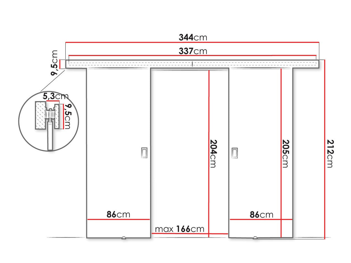 Bīdāmās durvis 515062