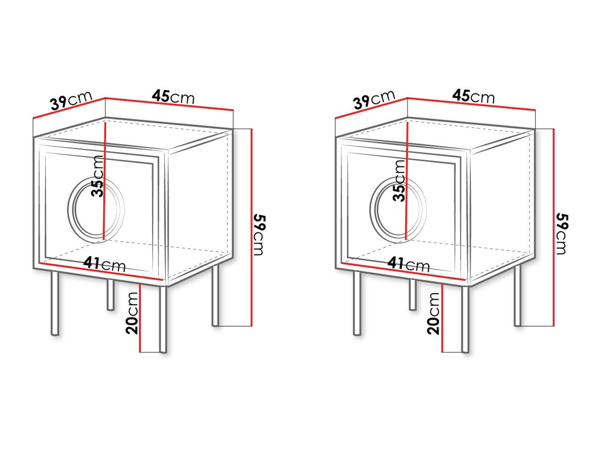 Naktsgaldiņu komplekts 515874