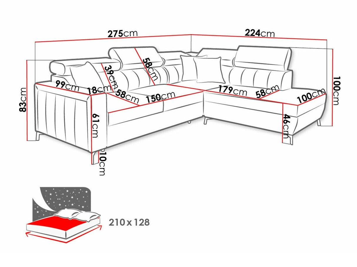 Stūra dīvāns 518088