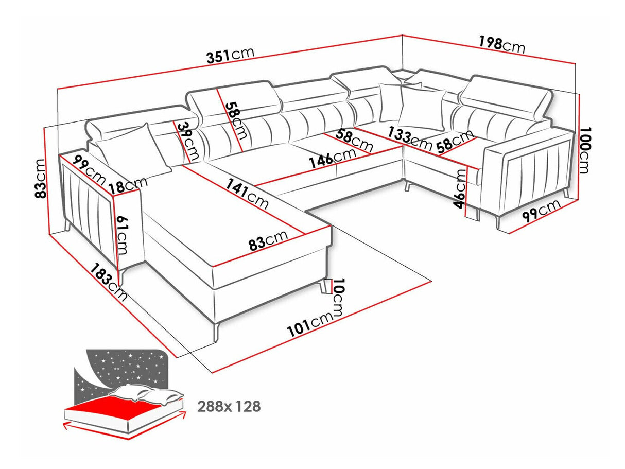 Stūra dīvāns 518535