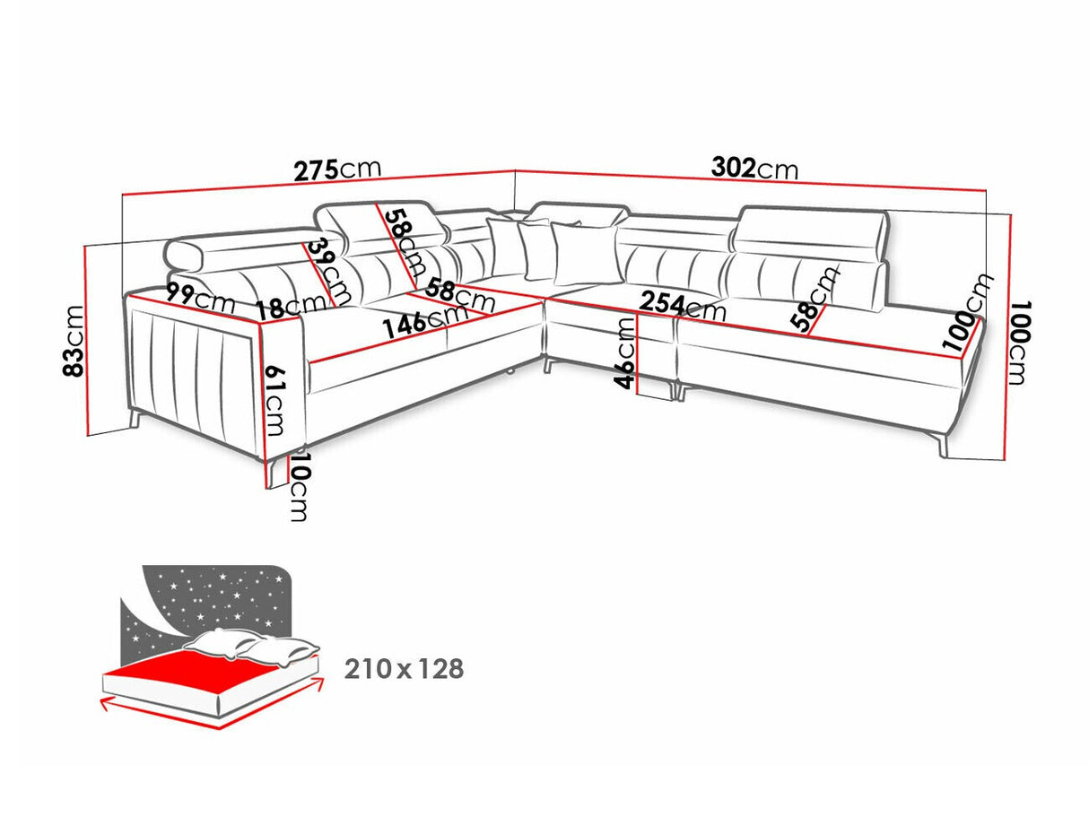 Stūra dīvāns 518628