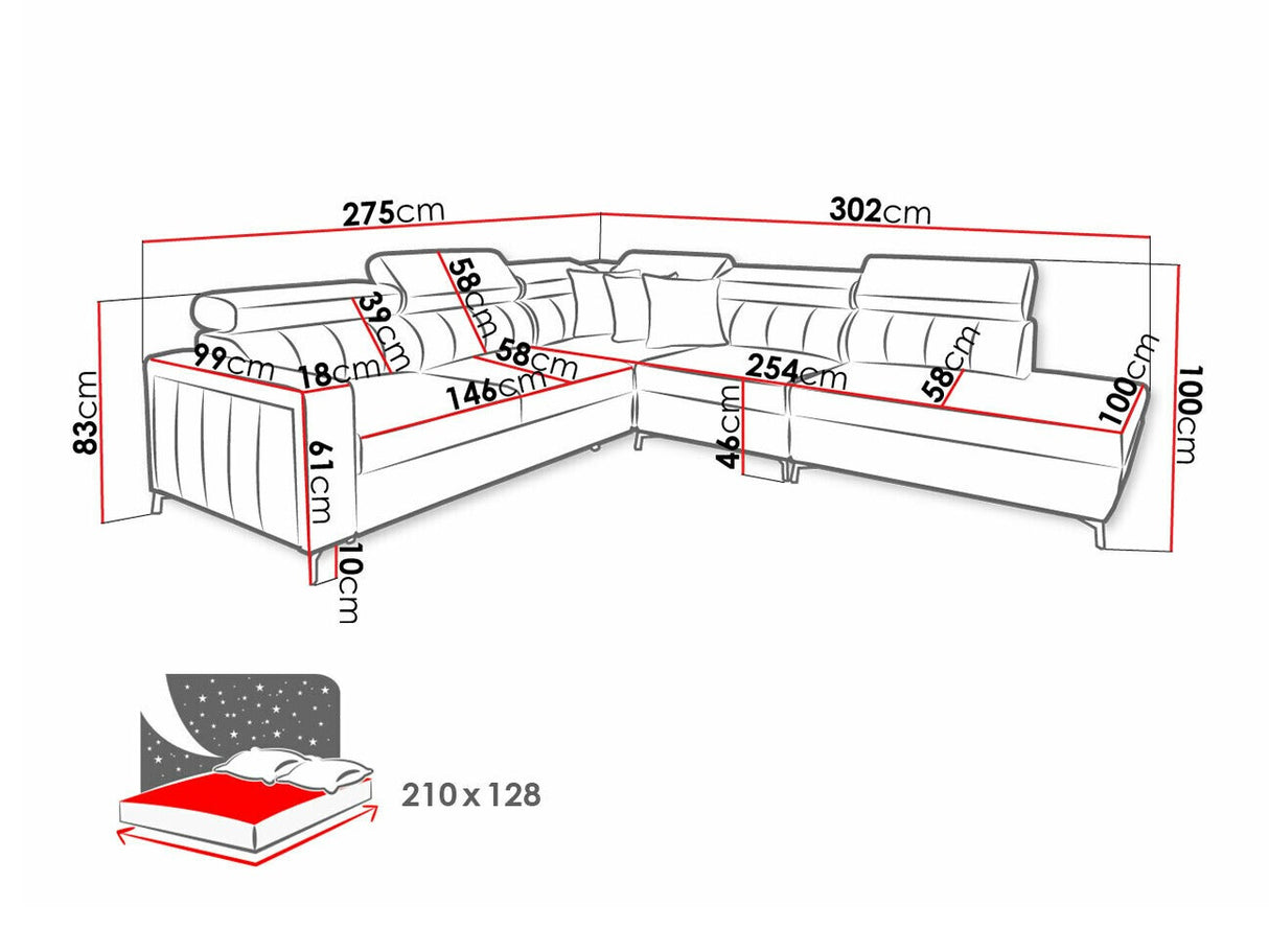 Stūra dīvāns 518628