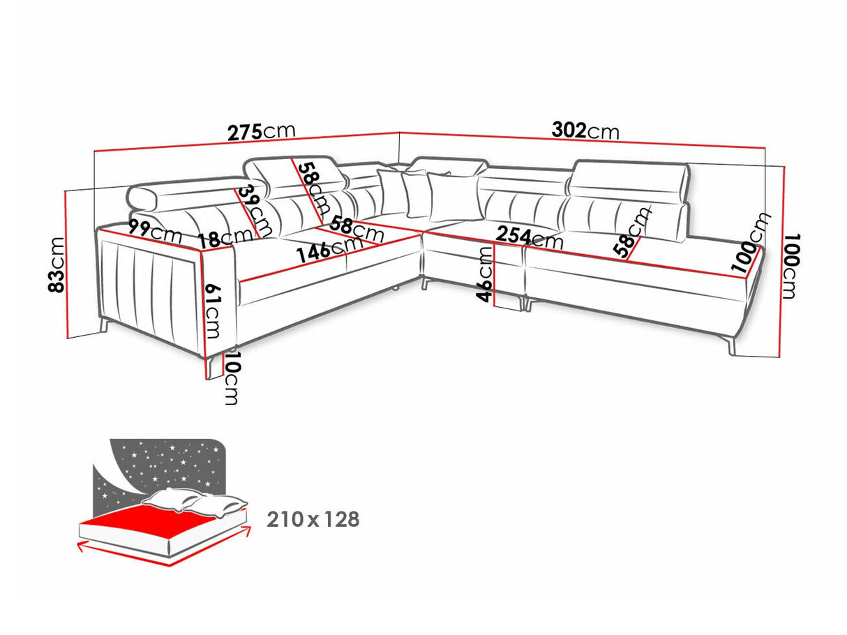 Stūra dīvāns 518628