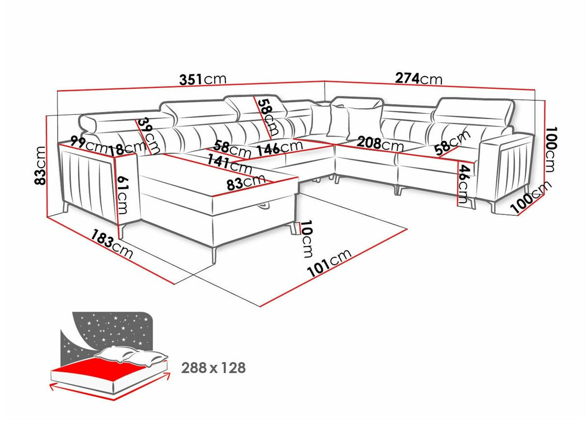 Stūra dīvāns 518662