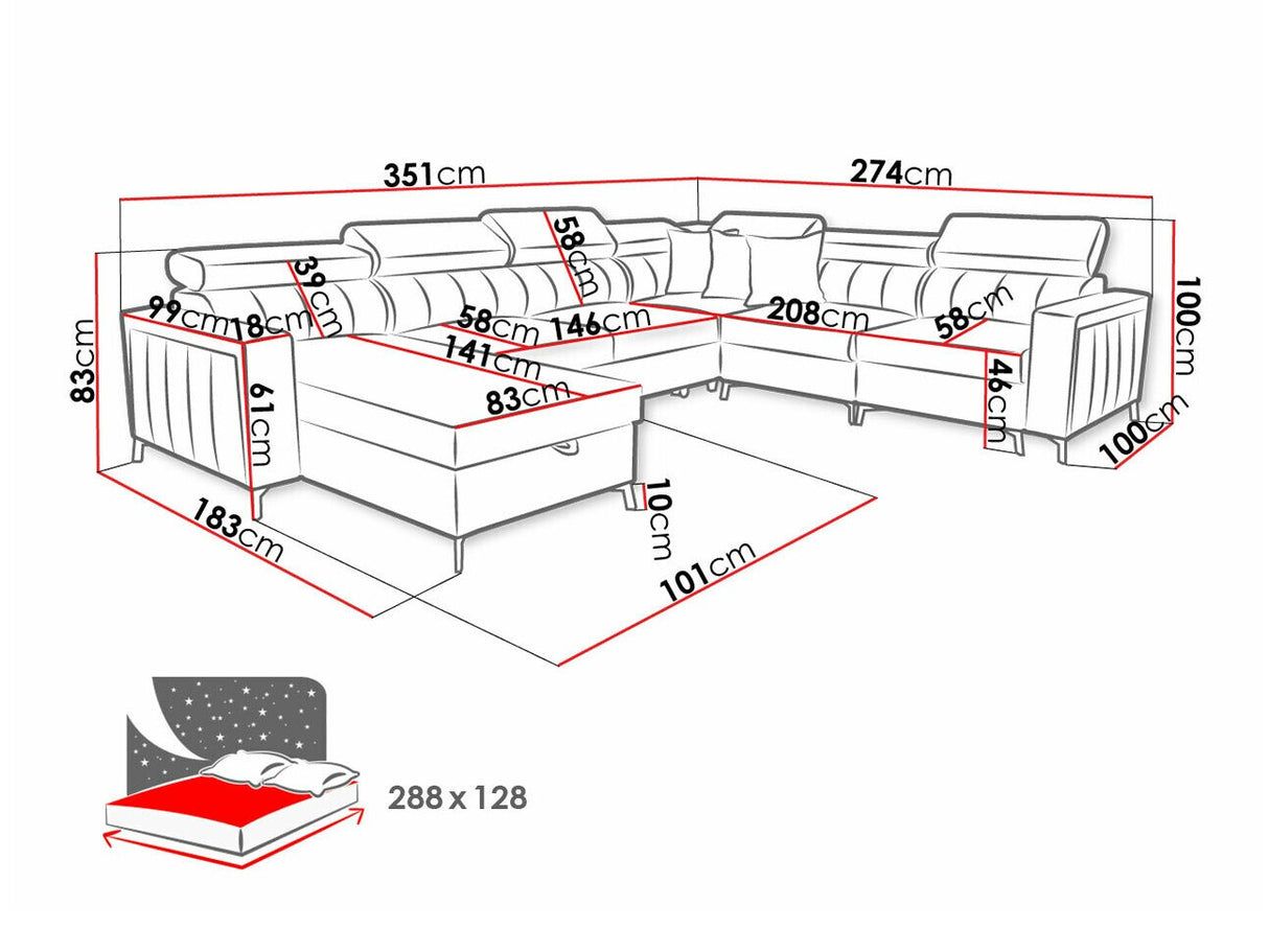 Stūra dīvāns 518662
