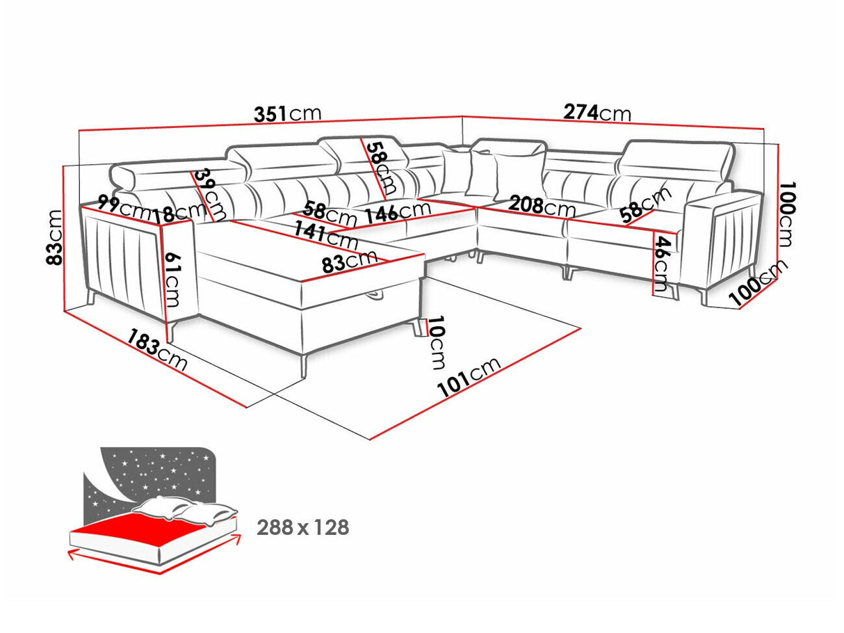 Stūra dīvāns 518662