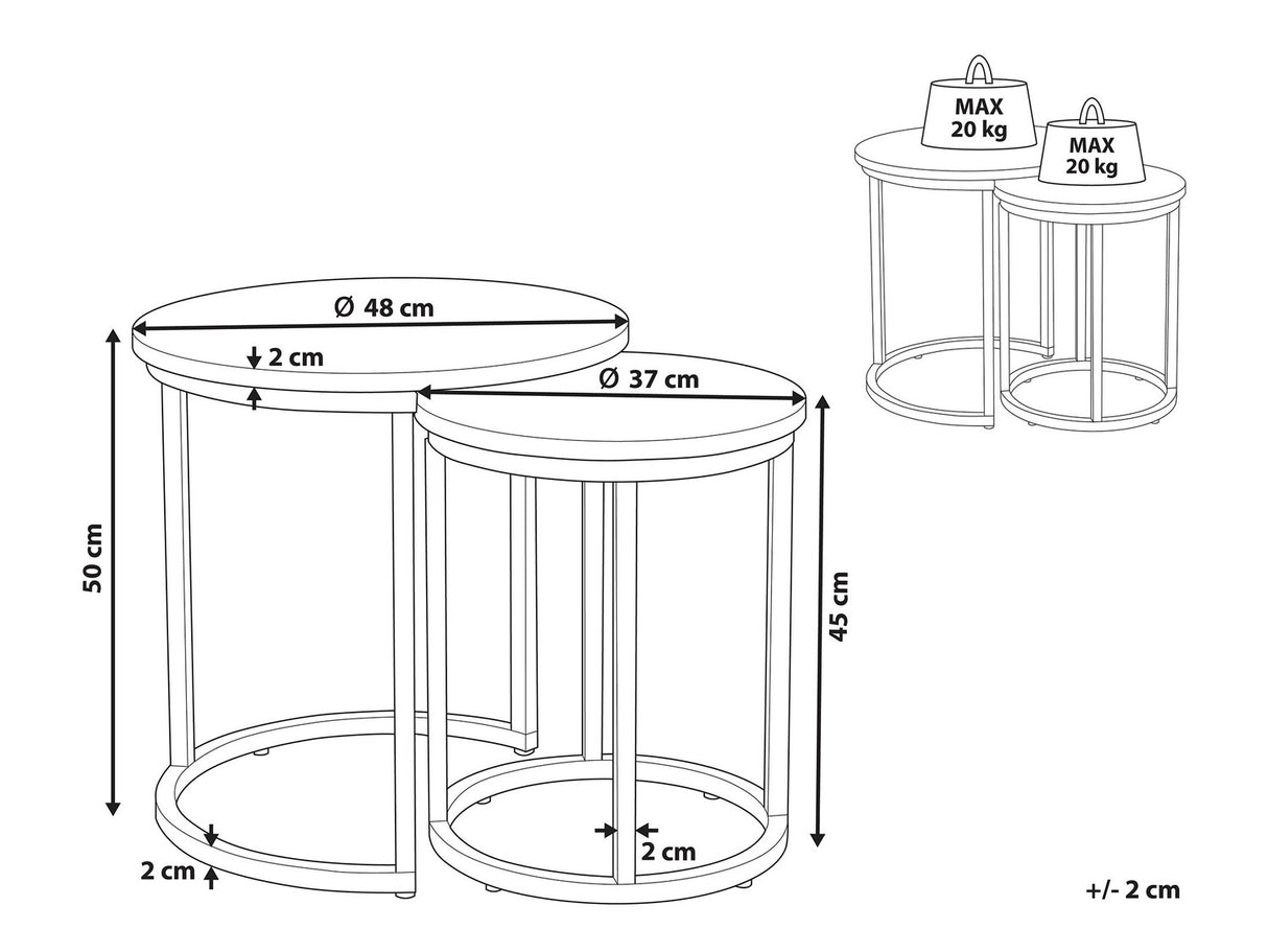 Kafijas galdiņu komplekts 519363