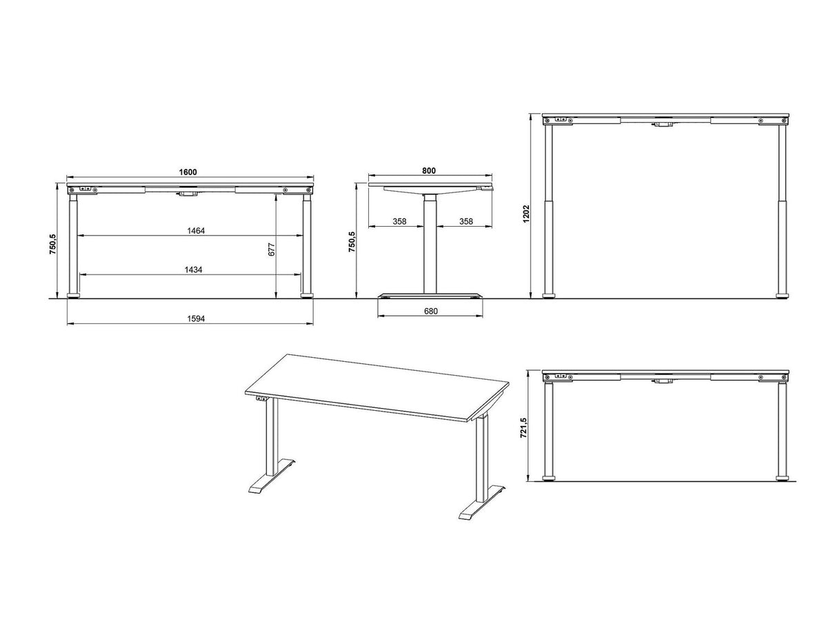Rakstāmgalds ar regulējamu augstumu 520282
